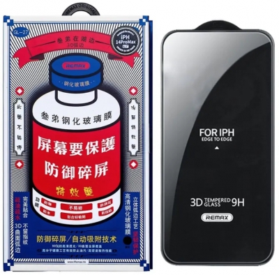 Защитное стекло REMAX 3D Full Glue  для Apple iPhone 17 Pro с рамкой (прозрачный)