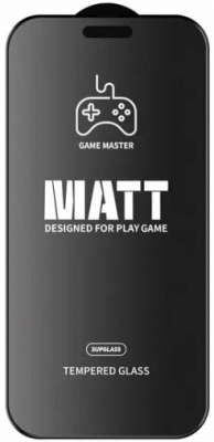 Защитное стекло матовое SUPGLASS Full Coverage Matt Gaming Glass для iPhone 17 Pro (матовое)