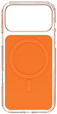 Чехол противоударный Gurdini Clarity Case для iPhone 17 Pro (оранжевый)