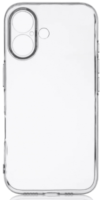 Чехол накладка силиконовый CTI для iPhone 17  с защитой объектива камеры (прозрачный)