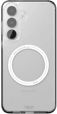Чехол накладка VLP Crystal Case с поддержкой MagSafe Samsung S25 FE (прозрачный)