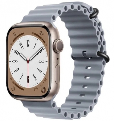 Ремешок GDR  Ocean band для Apple Watch 38/40/41 mm (серый)