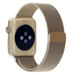 Сетчатый браслет CTI для Apple Watch 38/40 мм (золотой)