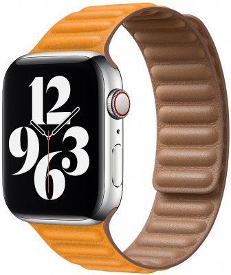 Кожаный браслет цвета «золотой апельсин» для Apple Watch 38/40 мм (MY9E2ZM/A)