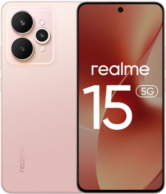 Смартфон Realme 15 8/256 ГБ, 5G Pink (Розовый шёлк)