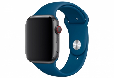 Ремешок Apple Watch 44мм, размеры S/M и M/L, спортивный, «морской горизонт» (MTPR2)