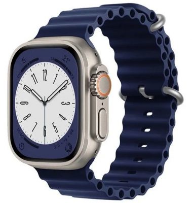 ремешок для Appel Watch Ocean 42/44/45/49 синий цвета размер M/L