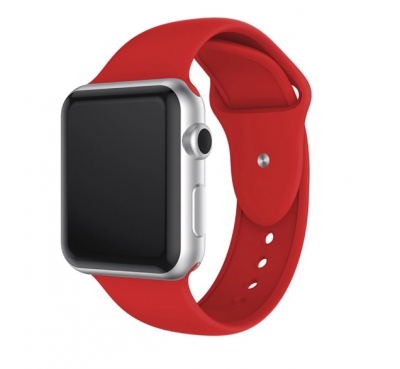 Силиконовый ремешок CTI для Apple Watch 42/44 мм (красный)