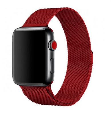 Сетчатый браслет CTI для Apple Watch 42/44 мм (Красный)