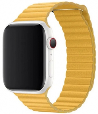Магнитный ремешок CTI для Apple Watch 42/44/45 мм (желтый)