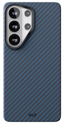 Чехол защитный VLP Kevlar Case с MagSafe для Samsung Galaxy S26 Ultra (синий)