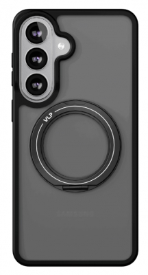 Чехол защитный VLP Ring Case с поддержкой MagSafe и подставкой для Samsung Galaxy S26 Plus (черный)