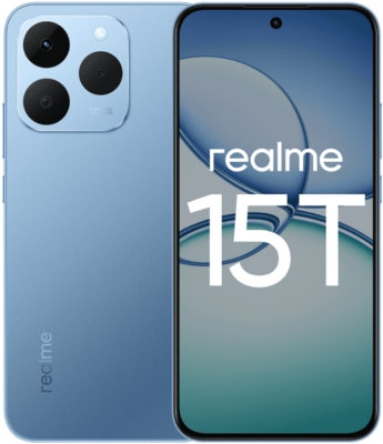 Смартфон Realme 15T 8/256GB Голубой (Silk Blue)
