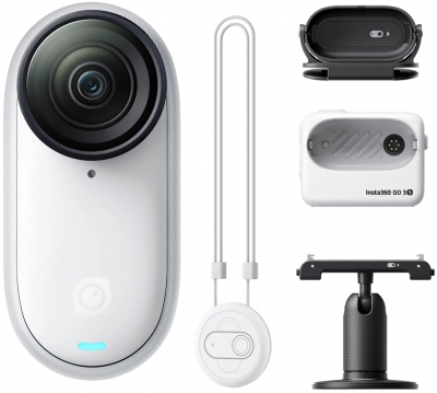 Экшн-камера Insta360 GO 3S 64GB Standard Bundle, белый
