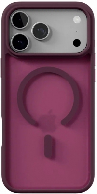 Чехол защитный VLP LITE Bloom Case с MagSafe для iPhone 18 Pro Max (темно-вишневый)