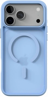 Чехол защитный VLP LITE Bloom Case с MagSafe для iPhone 18 Pro Max (голубой)