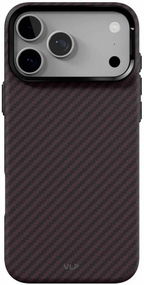 Чехол защитный VLP LITE Grid Case с MagSafe для iPhone 18 Pro Max (темно-вишневый)