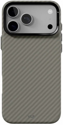 Чехол защитный VLP LITE Grid Case с MagSafe для iPhone 18 Pro Max (серый)