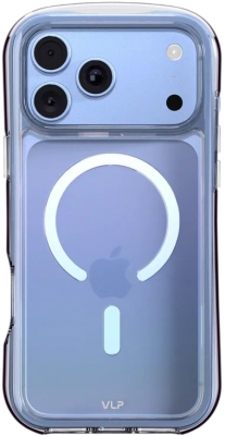 Чехол защитный VLP Bubble Case с MagSafe для iPhone 18 Pro Max (голубой)
