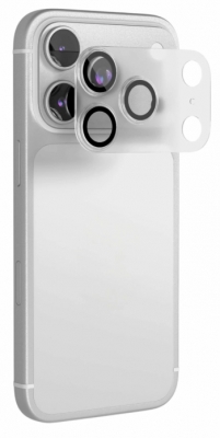 Стекло защитное VLP Lens Protector для камеры iPhone 18 Pro Max, с черной рамкой