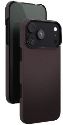 Чехол защитный VLP Kevlar Case с MagSafe для iPhone 18 Pro Max (темно-вишневый)
