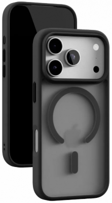 Чехол защитный VLP LITE Bloom Case с MagSafe для iPhone 18 Pro (черный)