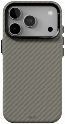 Чехол защитный VLP LITE Grid Case с MagSafe для iPhone 18 Pro (серый)