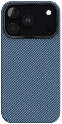 Чехол защитный VLP Kevlar Case с MagSafe для iPhone 18 Pro (синий)