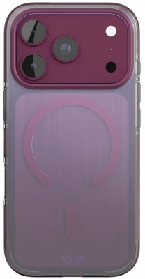 Чехол защитный VLP Pulse Case с MagSafe для iPhone 18 Pro (темно-вишневый)