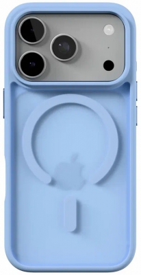 Чехол защитный VLP LITE Bloom Case с MagSafe для iPhone 18 Pro (голубой)