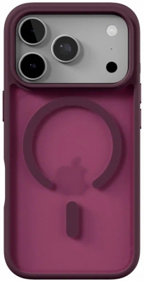 Чехол защитный VLP LITE Bloom Case с MagSafe для iPhone 18 Pro (темно-вишневый)