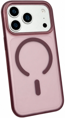 Чехол ударопрочный Gurdini Shockproof Case с MagSafe для iPhone 18 Pro / 17 Pro (бургунди)