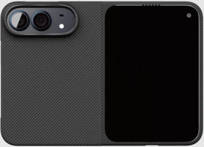 Чехол ультратонкий кевларовый VLP Kevlar Case с поддержкой MagSafe для iPhone Duo (черный)
