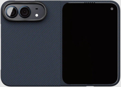 Чехол ультратонкий кевларовый VLP Kevlar Case с поддержкой MagSafe для iPhone Duo (синий)