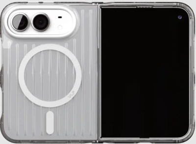 Чехол накладка VLP Pulse Case с поддержкой MagSafe для iPhone Duo (серебристый)