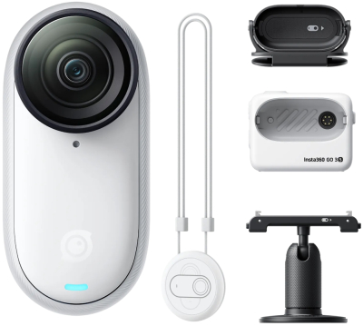 Экшн-камера Insta360 GO 3S 128GB Standard Bundle, белый