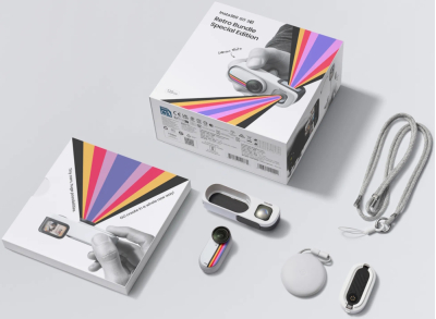 Экшн-камера Insta360 GO 3S 64GB Retro Bundle, белый