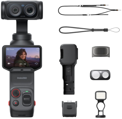 Камера Insta360 Luna Ultra Fill Light Bundle, черный