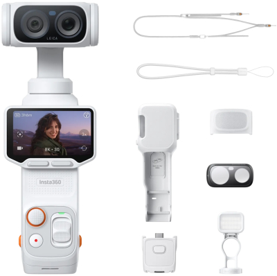 Камера Insta360 Luna Ultra Fill Light Bundle, белый