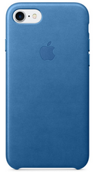 Чехол клип-кейс кожаный Apple Leather Case для iPhone 7/8, цвет «синее море» (MMY42ZM/A)