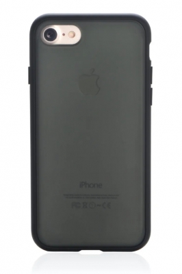 Чехол накладка Gurdini Shockproof touch series для iPhone 7/8/SE  (черный)