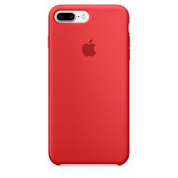Чехол клип-кейс силиконовый Apple Silicone Case для iPhone 7 Plus/8 Plus, (PRODUCT)RED красный цвет (MQH12ZM/A)