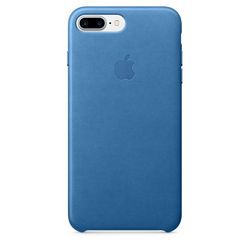 Чехол клип-кейс кожаный Apple Leather Case для iPhone 7 Plus/8 Plus, цвет «синее море»