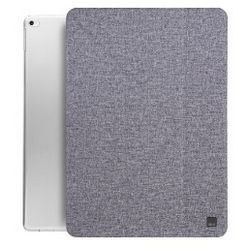 Чехол-книжка кожаный Uniq Yorker для Apple New iPad 9.7 2017 (серый)
