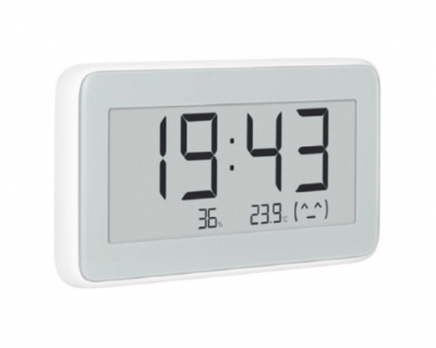 Часы с датчиком температуры и влажности XIAOMI Mi Temperature and Humidity Monitor Clock (BHR5435GL) белый