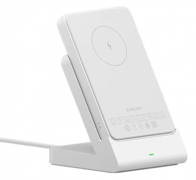 Док станция и магнитный внешний аккумулятор Xiaomi Magnetic Wireless Power Bank 5000mAh поддержкой MagSafe (P05ZM) белый