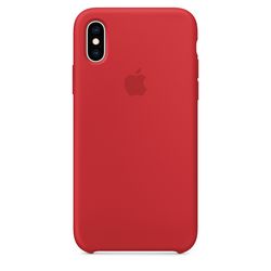 Чехол клип-кейс силиконовый Apple Silicone Case для iPhone XS, (PRODUCT)RED красный (MRWC2ZM/A)