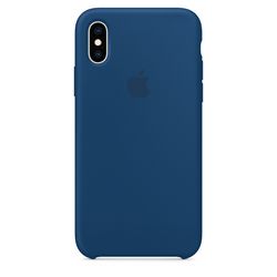 Чехол клип-кейс силиконовый Apple Silicone Case для iPhone XS, цвет «морской горизонт» (MTF92ZM/A)