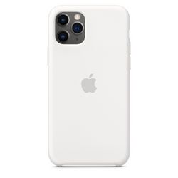 Чехол клип-кейс силиконовый Apple Silicone Case для iPhone 11 Pro, белый цвет (MWYL2ZM/A)
