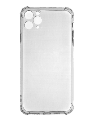 Чехол клип-кейс противоударный CTI для Apple iPhone 11 Pro Max из силикона с усиленными уголками и с защитой объектива камеры (прозрачный)
